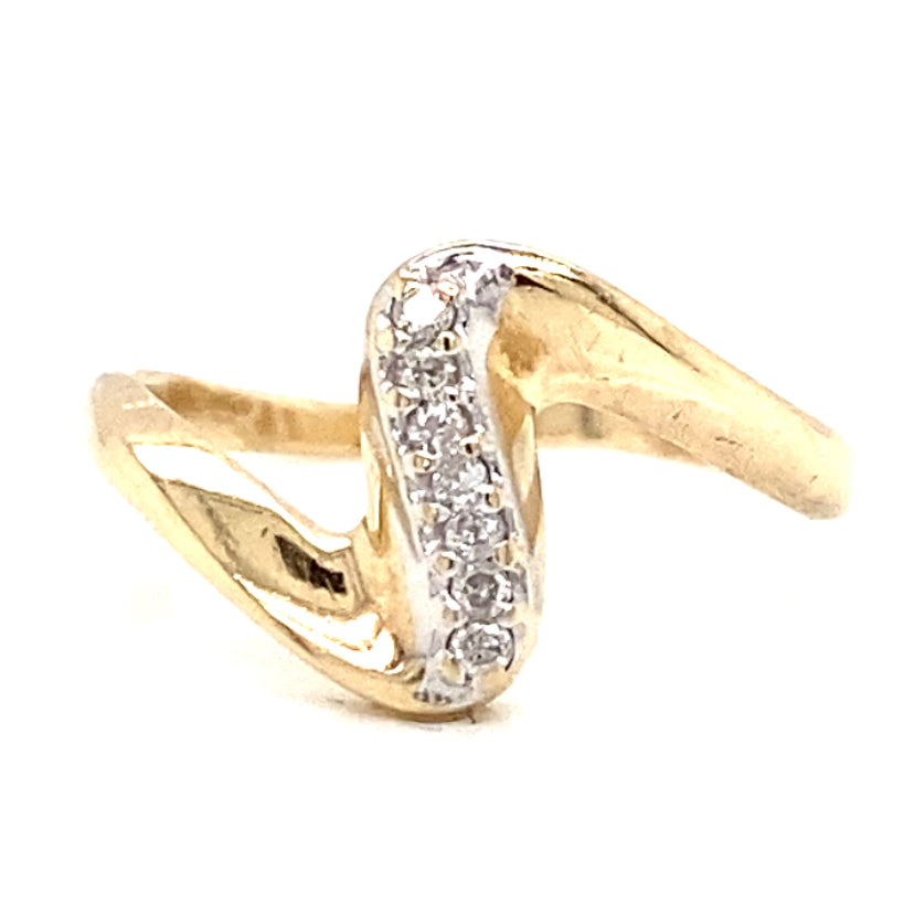 Estate Dainty Bypass Ring