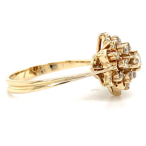 Estate Diamond Flower Ring