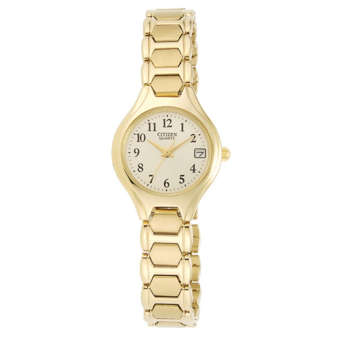 Ladies Quartz Gold-Tone Stainless Steel Bracelet Watch by Citizen