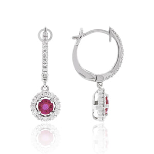 Ruby Dangle Earrings