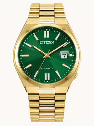 Tsuyosa Automatic Gold-Tone with Green Dial by Citizen