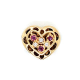 Estate Ruby Fancy Heart Slide