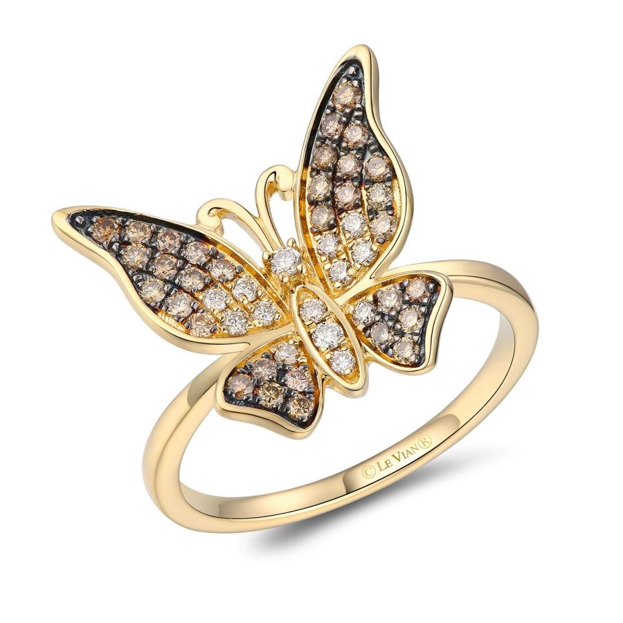 Honey Gold, Chocolate Ombre Diamond Ring by LeVian
