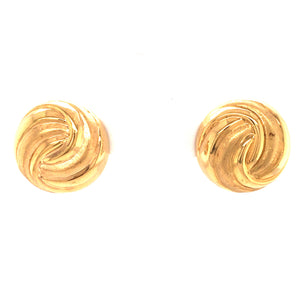 Estate Gold Knot Earrings