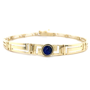 Estate Lapis Lazuli Bracelet