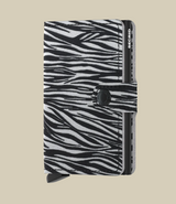 Zebra Light-Grey Miniwallet by Secrid