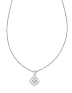 Dira Silver White Crystal Short Pendant Necklace by Kendra Scott