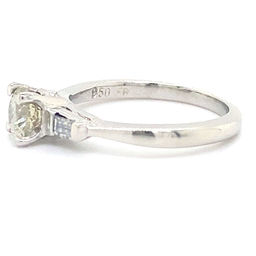 Estate Platinum Engagement Ring