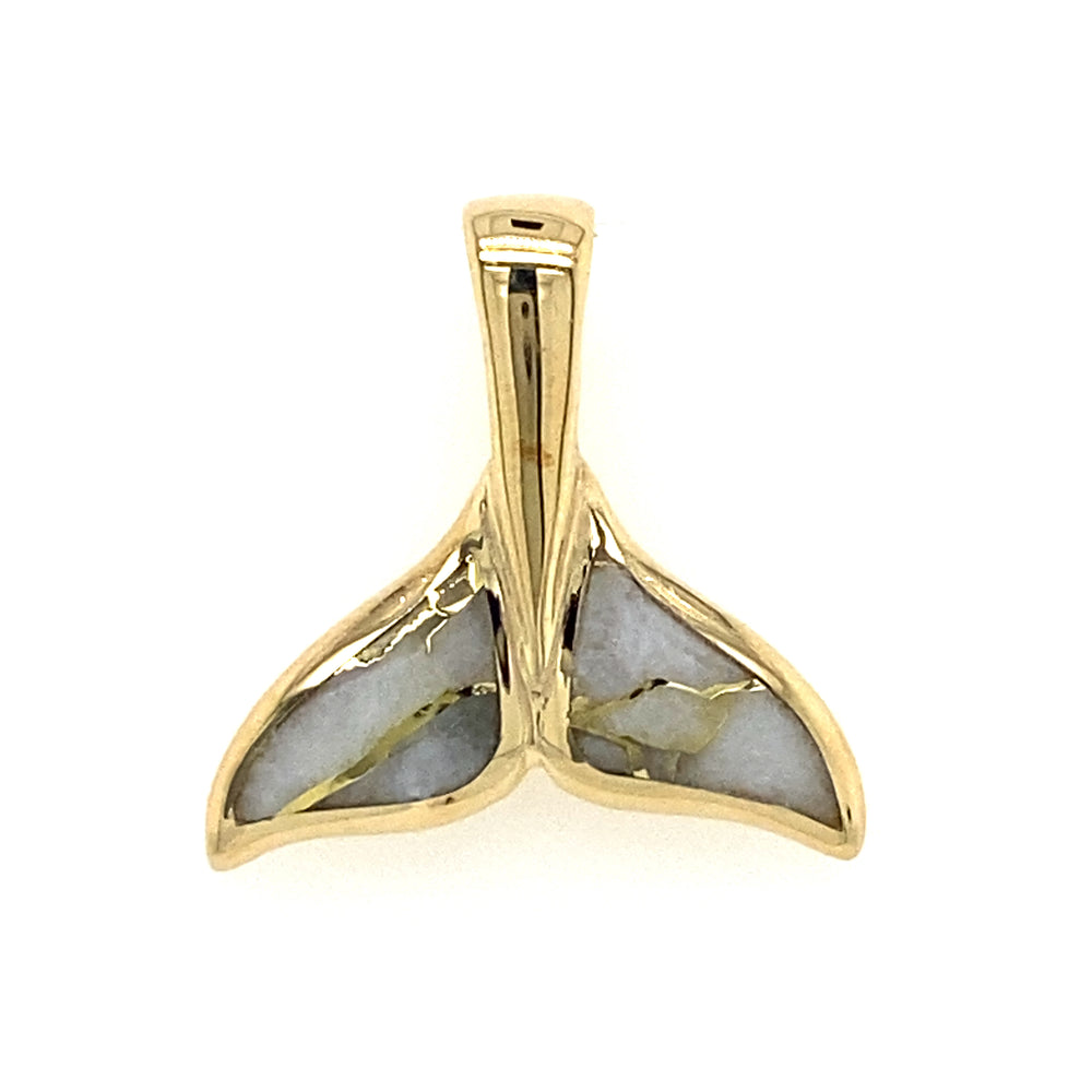 
            
                Load image into Gallery viewer, Estate Mother of Pearl Whale Tail Pendant
            
        