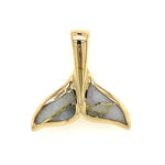 Estate Mother of Pearl Whale Tail Pendant