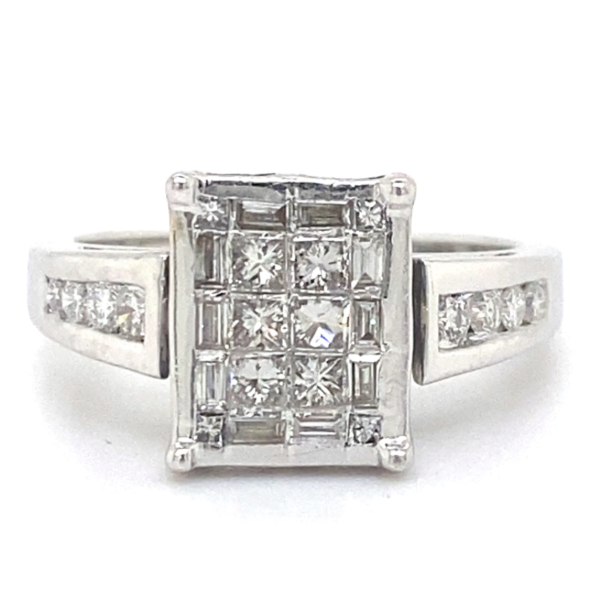 Estate Diamond Cluster Ring