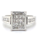 Estate Diamond Cluster Ring