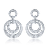 18K White Gold 8.73cttw SI G-H Diamond Fashion Earrings by Jewels By Jacob
