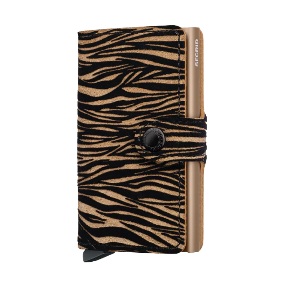 Beige Zebra Miniwallet by Secrd