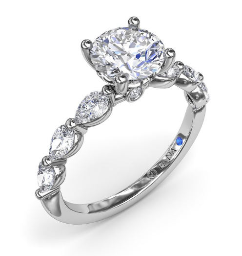 White Gold Diamond Semi-Mount Ring