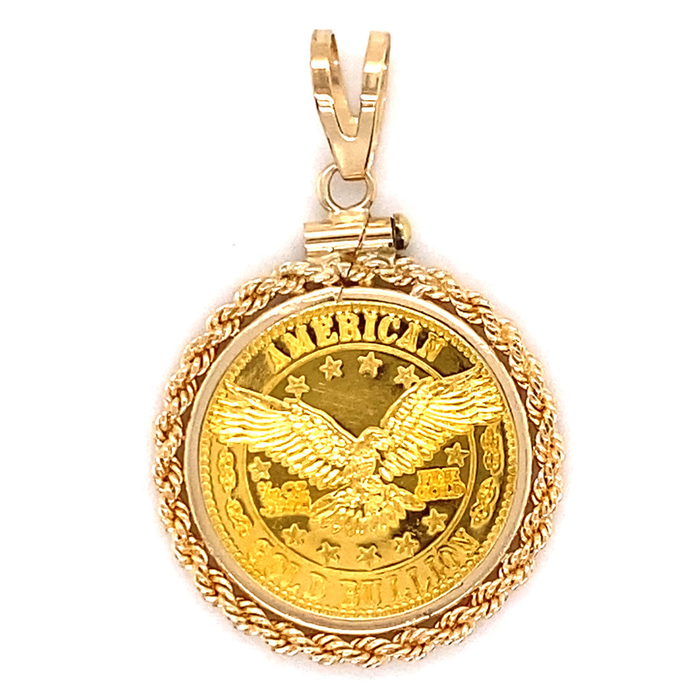 Estate American Gold Bullion Pendant