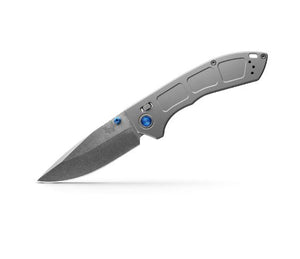 Narrows, Drop Point Blade, Titanium Handle, Coated Sapphire Blue Hardware by Benchmade