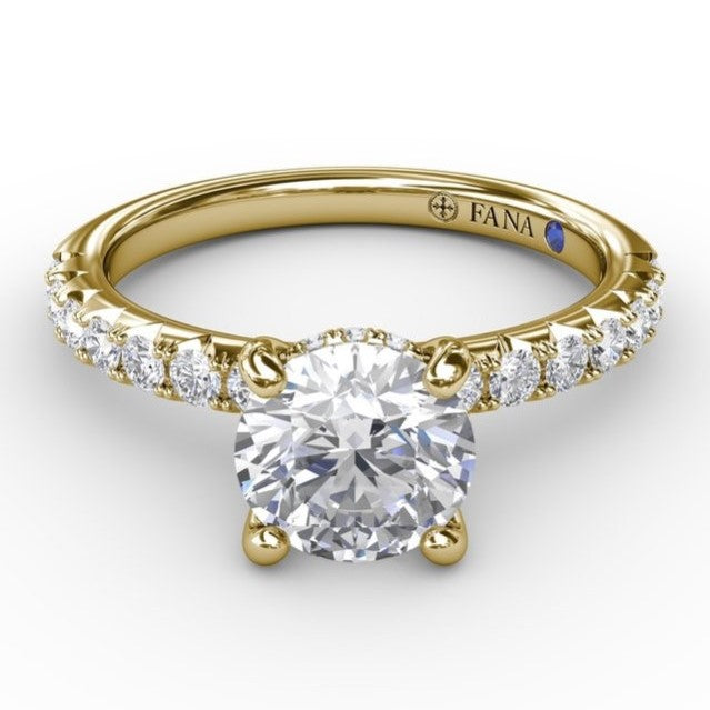 Quintessential Diamond Engagement Semi-Mount Ring