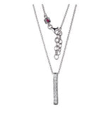 Sterling Silver Cubic Zirconia Necklace by ELLE