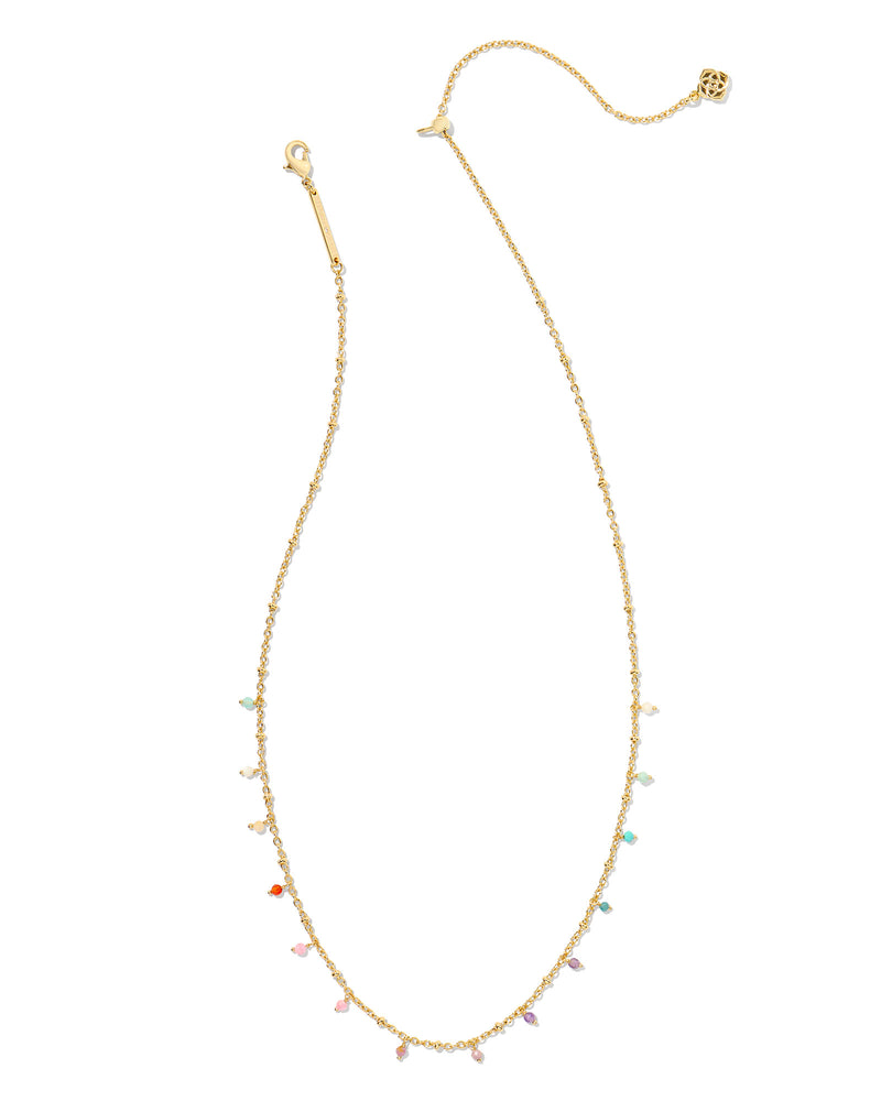 Camry Yellow Gold Plated Pastel Mix Strand Necklace by Kendra Scott