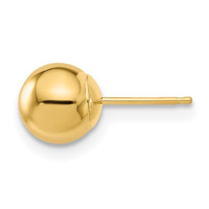 Estate Single 7mm Ball Post Earring