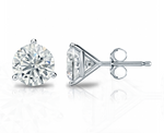 14K White Gold 2.20cttw G-H VS LAB GROWN Diamond Stud Earrings