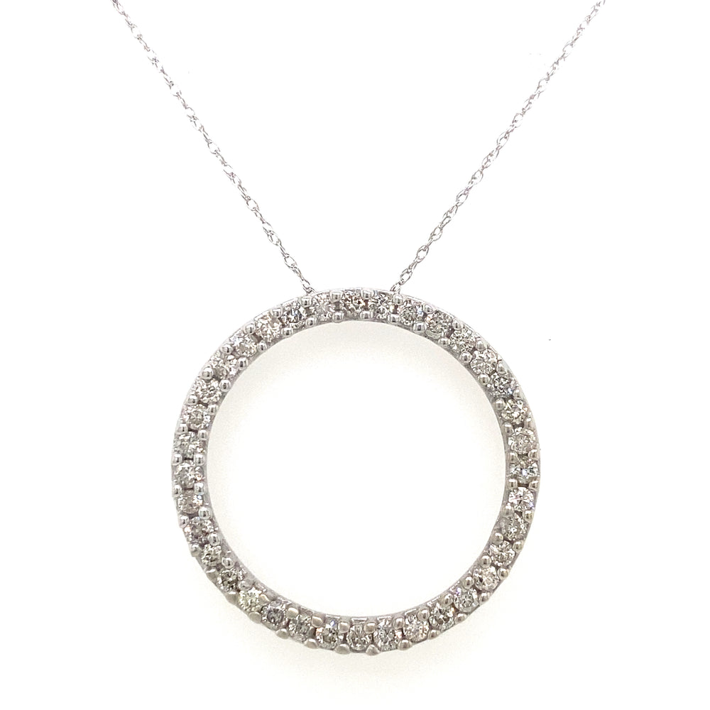 Estate Diamond Circle Necklace