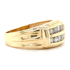 Estate Double Row Diamond Band