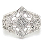 Estate Diamond Filigree Ring