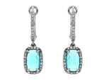 Blue Topaz Drop Earrings