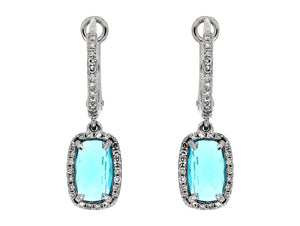 Blue Topaz Drop Earrings