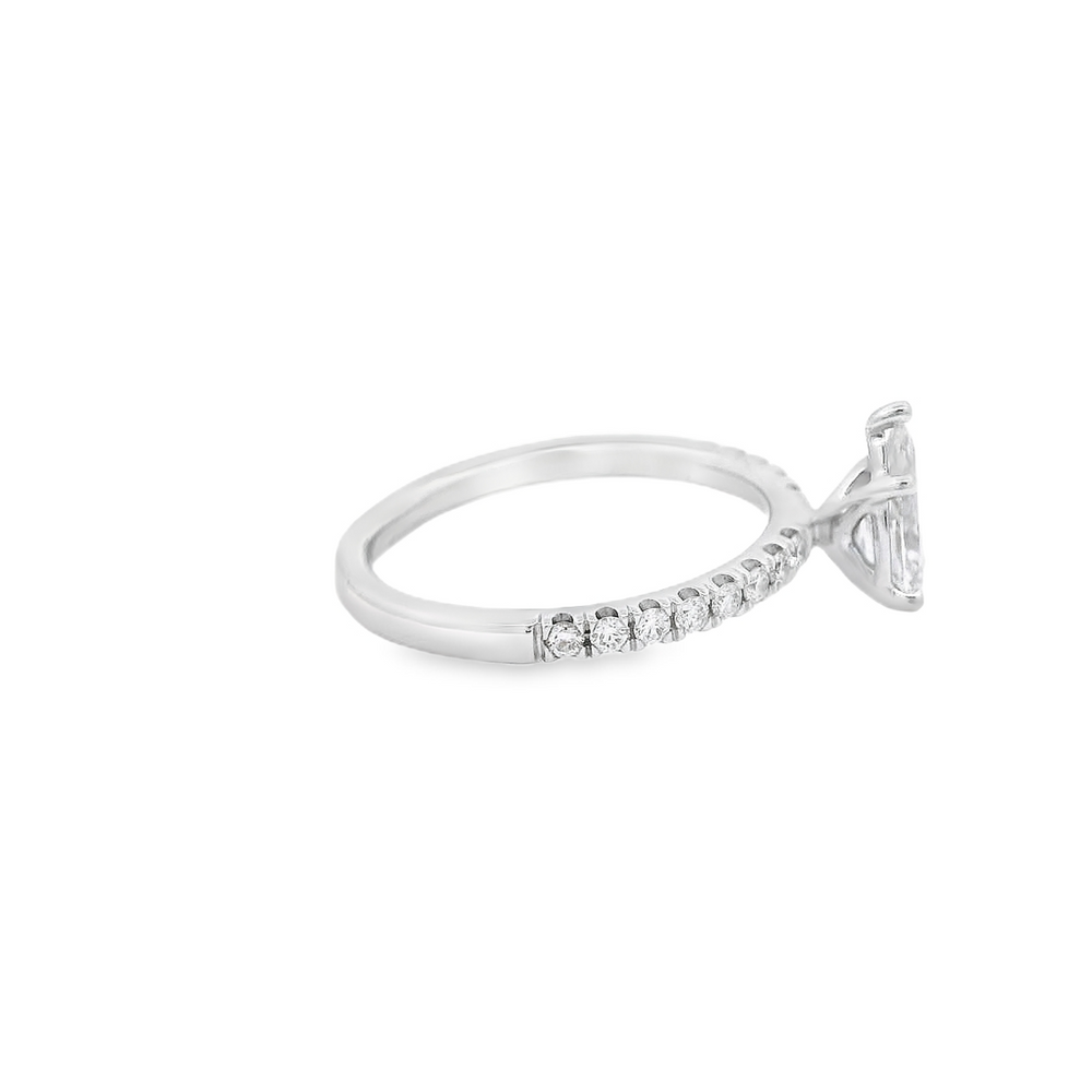 Stunning Pear Shaped Diamond Engagement Ring by Forevermark