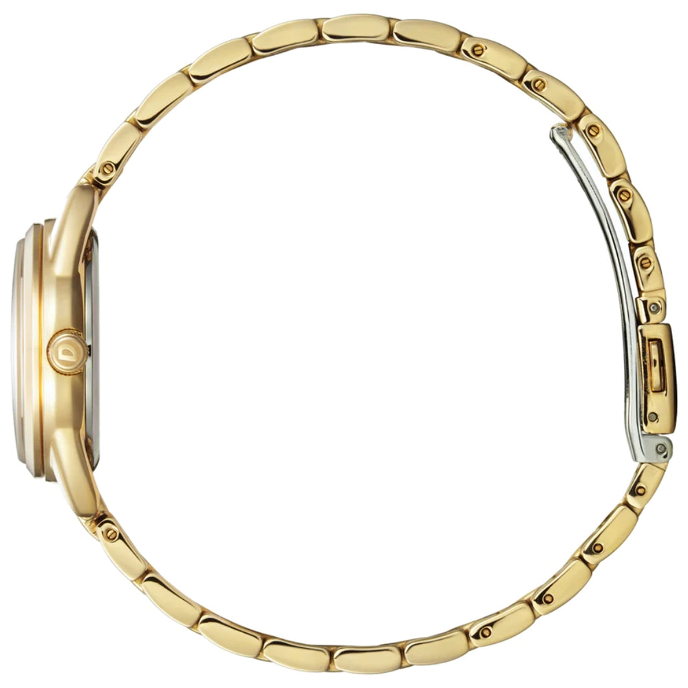 Weekender Gold-Tone Stainless Steel Bracelet with White Face by Citizen