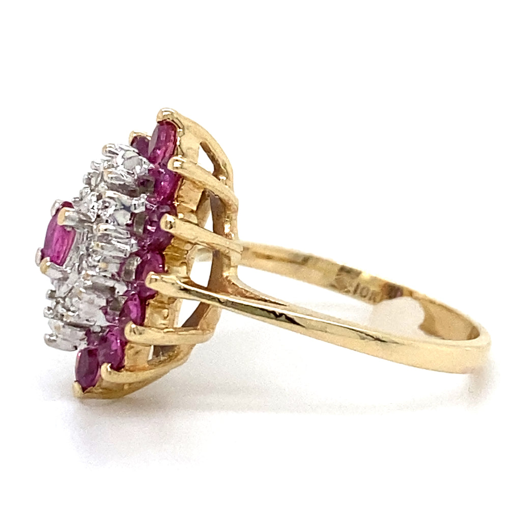 Estate Ruby & Diamond Ring