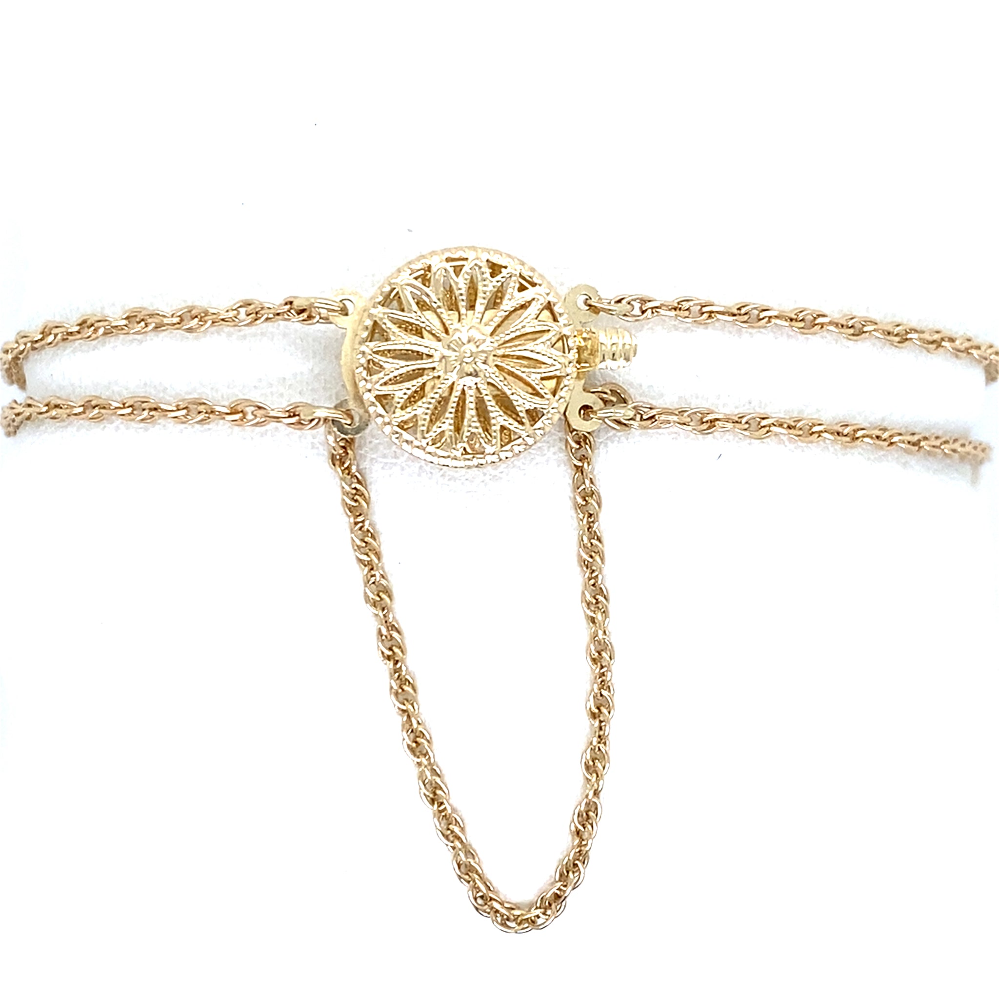 Estate 7" Double Rope Slide Bracelet