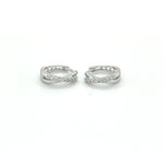 10K White Gold 0.17cttw Diamond Earrings