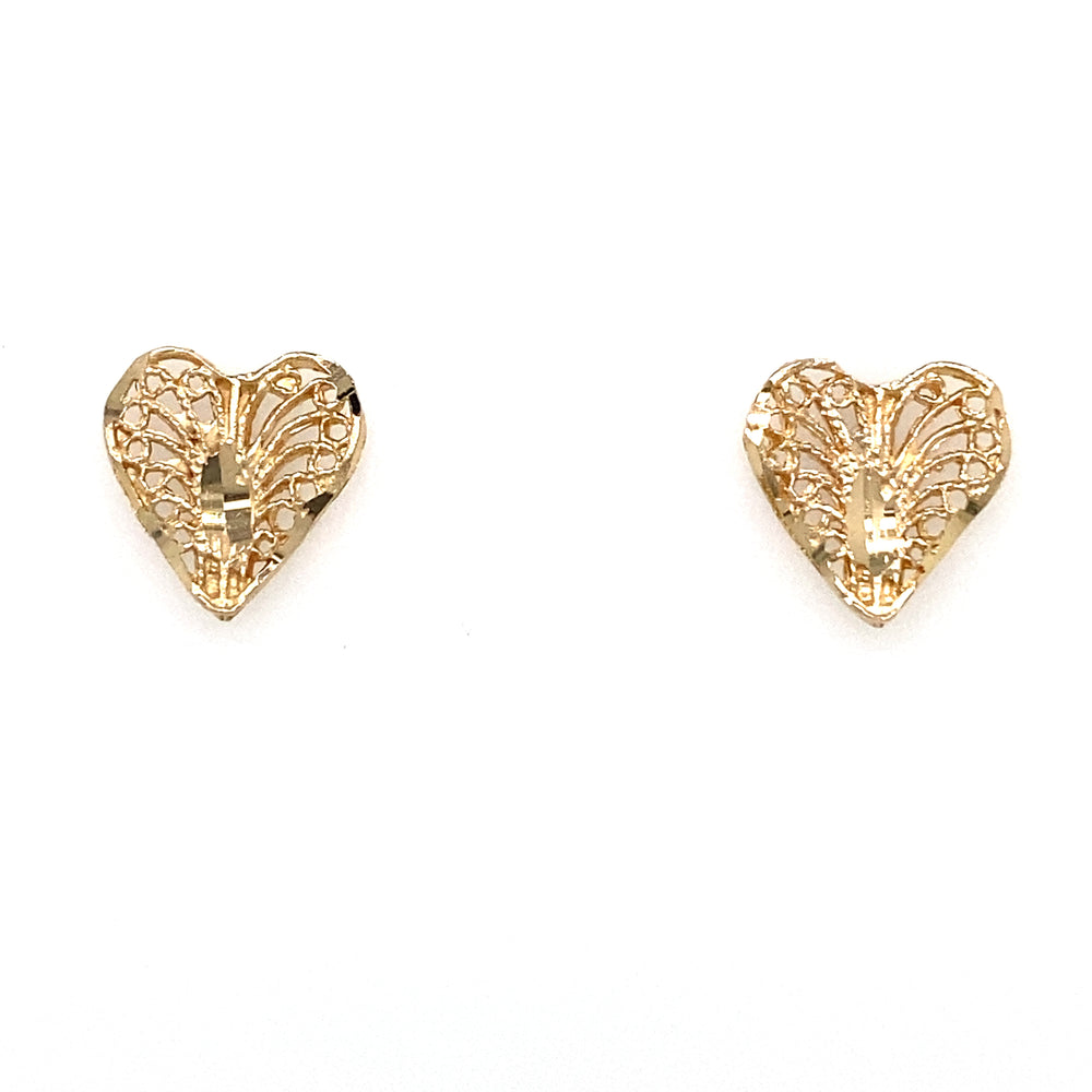 Estate Heart Studs