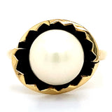 Estate 9.5mm Cultured Pearl Bypass Ring