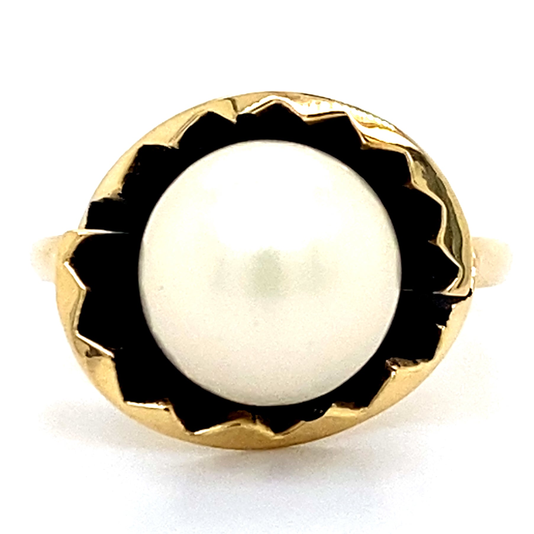 Estate 9.5mm Cultured Pearl Bypass Ring