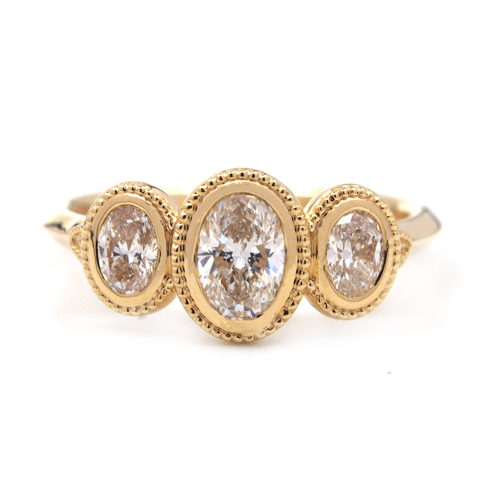 14K Yellow Gold 0.75cttw I1 H-I Diamond Ring