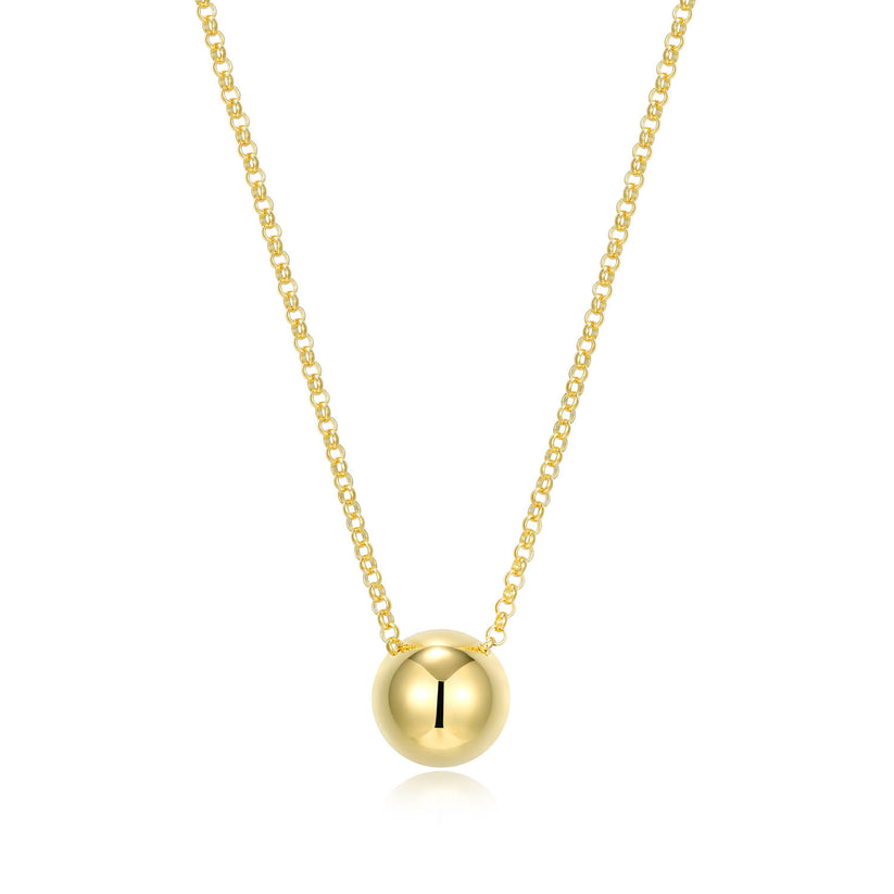 "Genesis" Yellow Gold Plated Chain Necklace