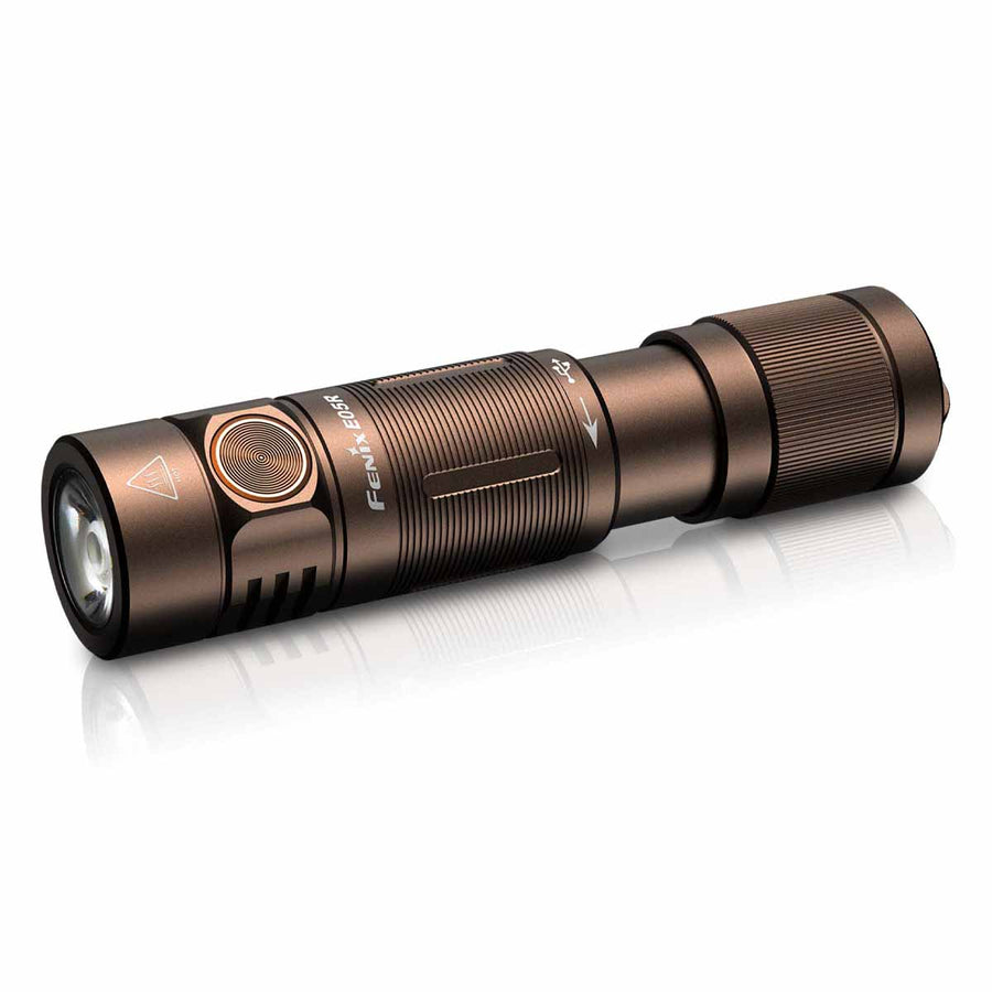 Fenix E05R Keychain Flashlight in Brown