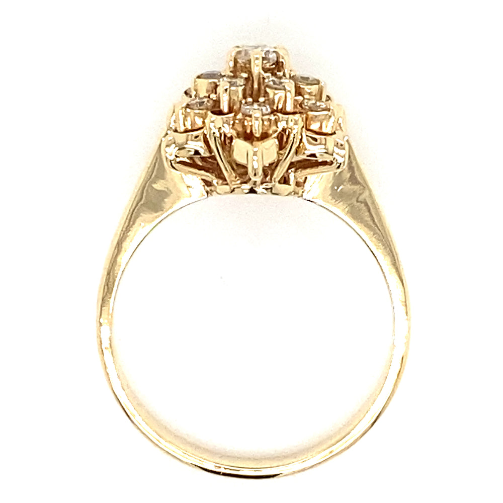 Estate Diamond Flower Ring