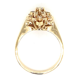 Estate Diamond Flower Ring