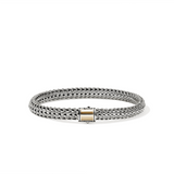 Icon 14K Gold & Silver 6.5mm Small Bracelet with Pusher Clasp by John Hardy