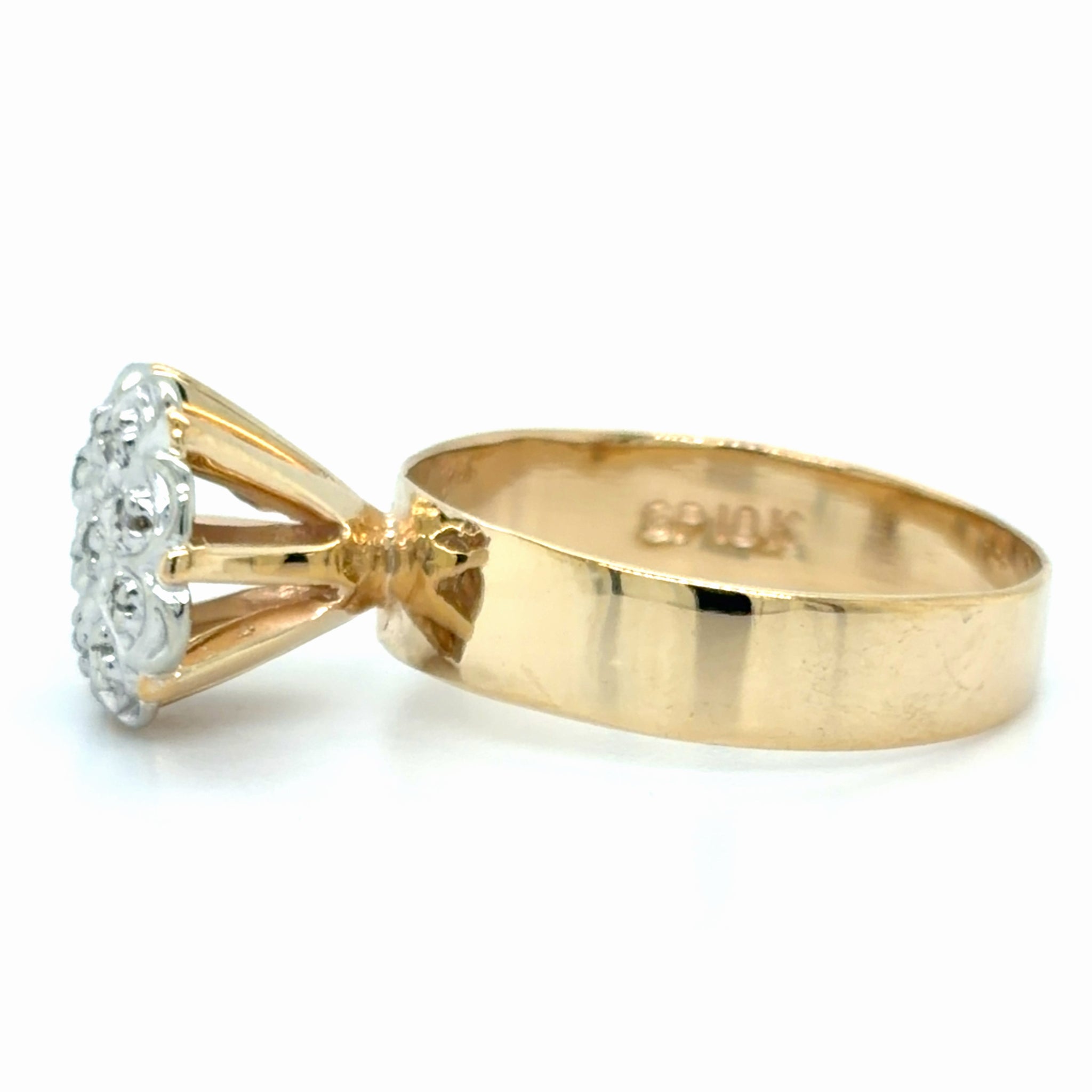 Estate 0.05cttw Diamond Cluster Ring