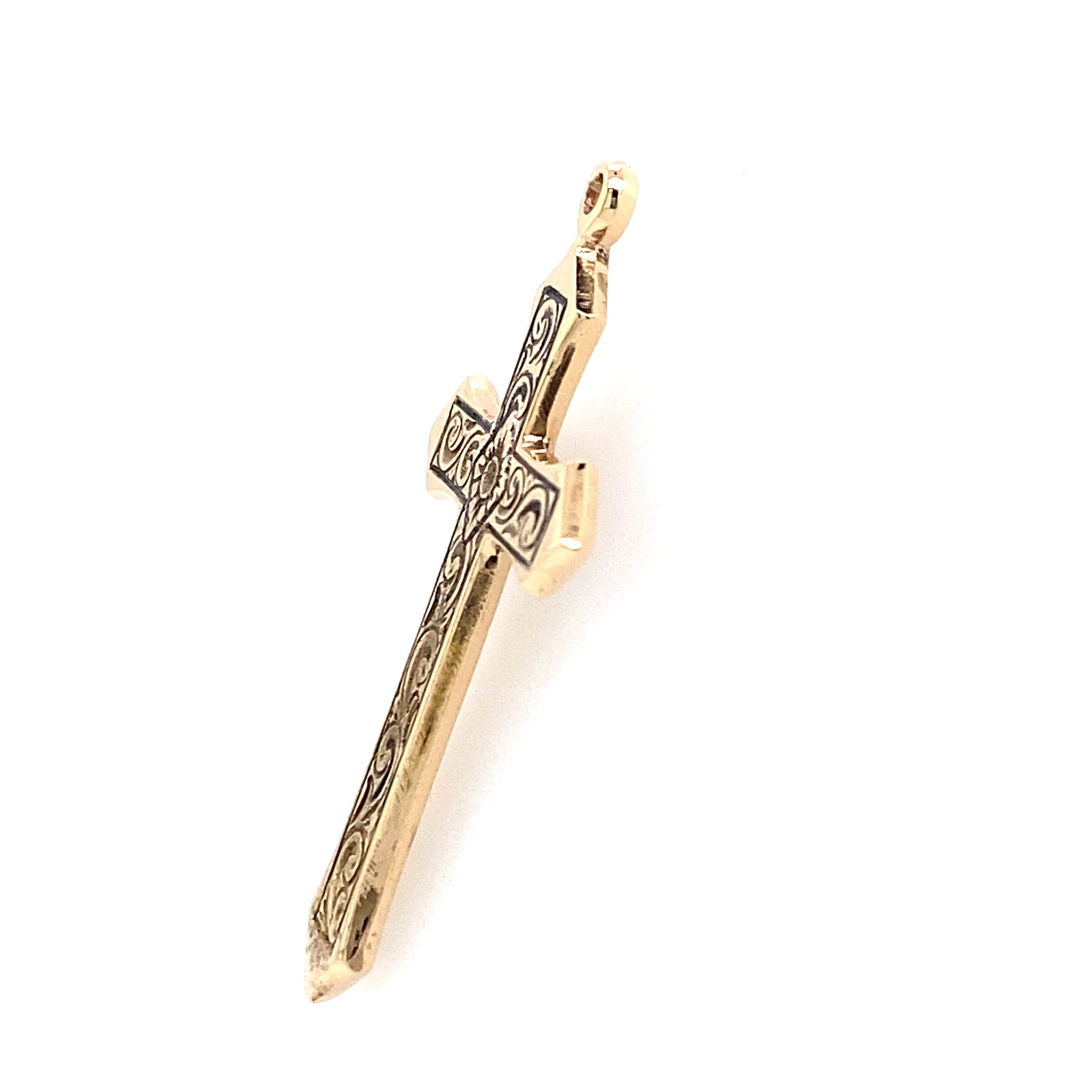 Estate Fancy Cross Pendant