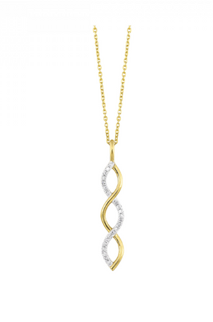 10K Yellow Gold 0.83cttw I1 H-I Diamond Pendant