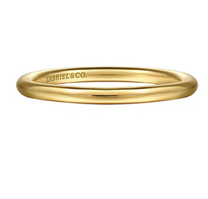 14K Yellow Gold Matching Wedding Band by Gabriel