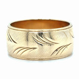 Estate 8mm Diamond Cut & Textured Wedding Band